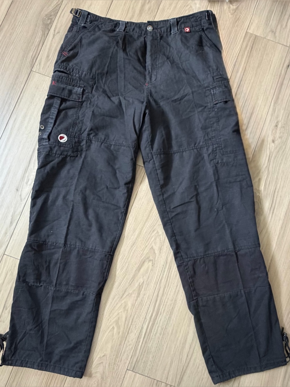 Due Precision Men's Black Cargo Paintball Pants - Durable Utility Style 38